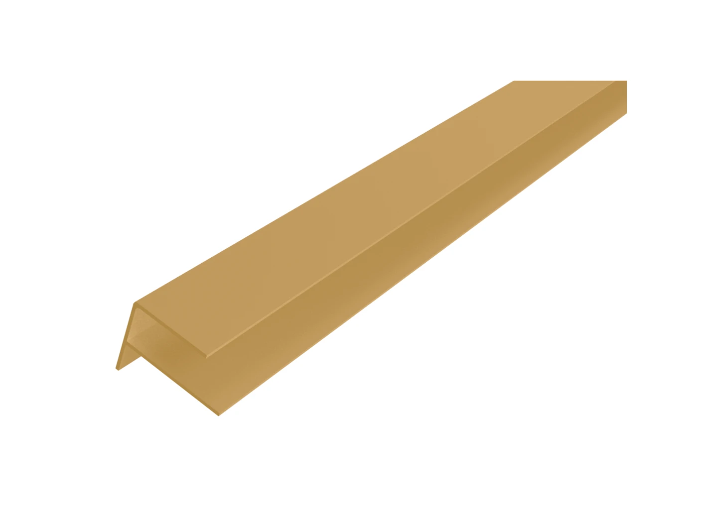 Aluminium F-Profiel 6.5 x 8.5 cm (65 x 85 mm) Red Cedar - Lengte 300 cm - Afbeelding 1